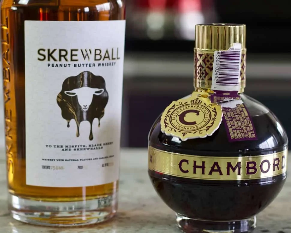Peanut Butter Whiskey Pb And J Drink Recipe 8 Skrewball Whiskey And Chambord