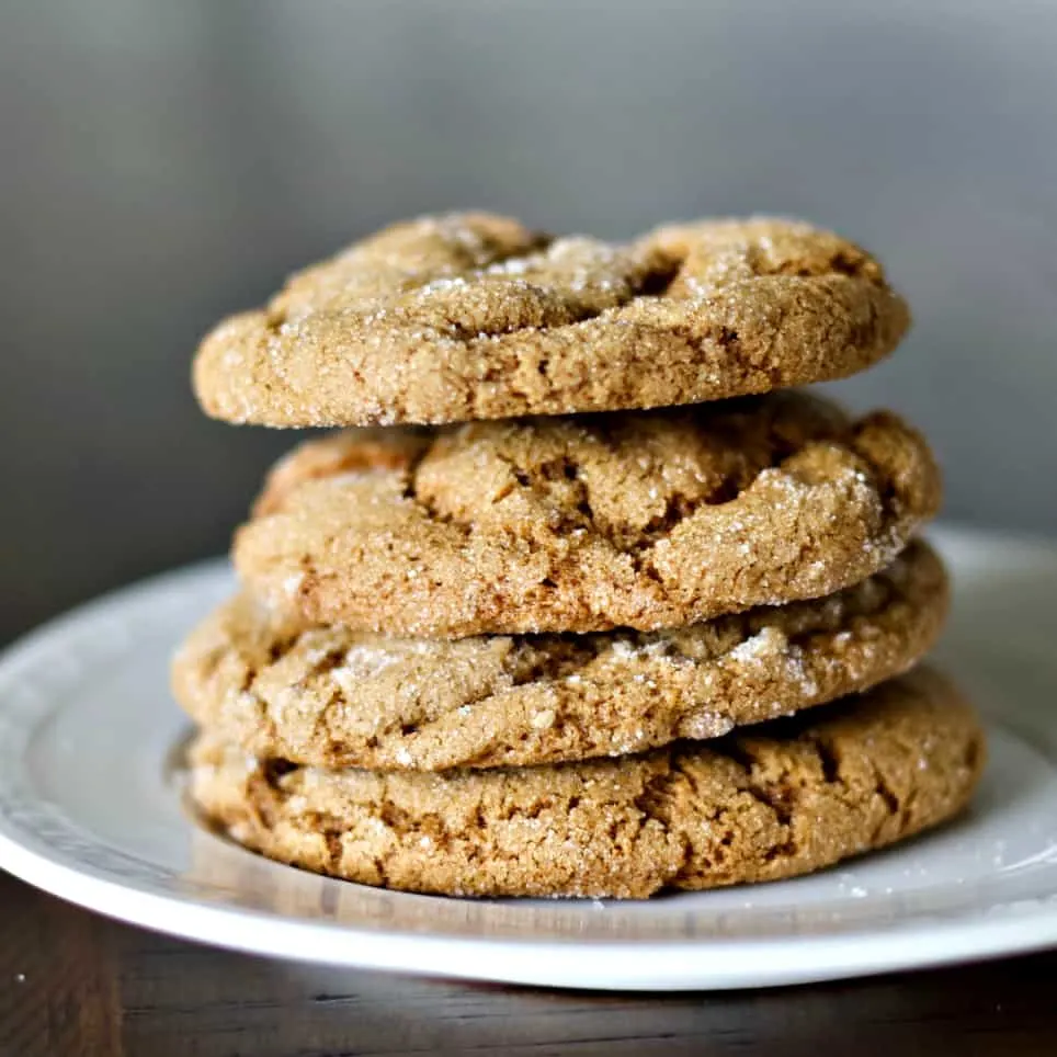 Sourdough Ginger Molasses Cookies