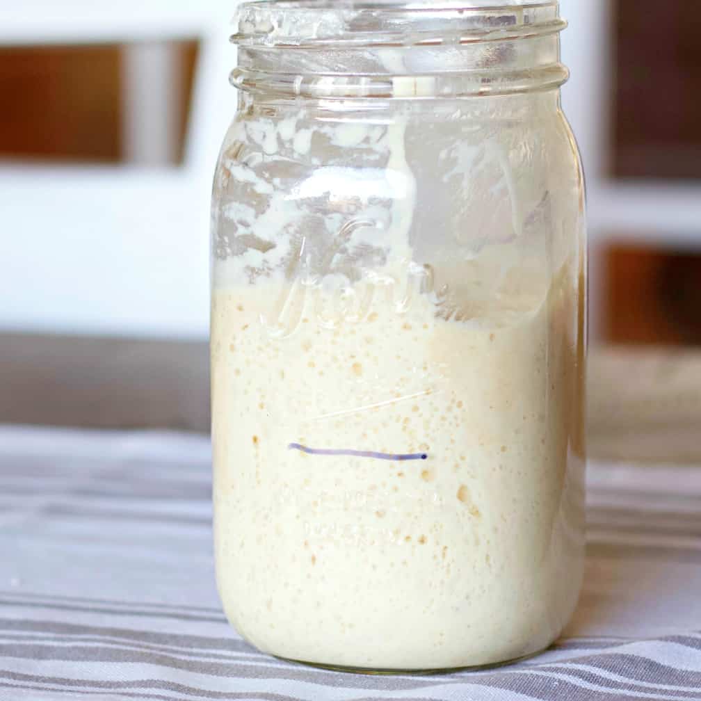 Active Sourdough Starter In A Jar