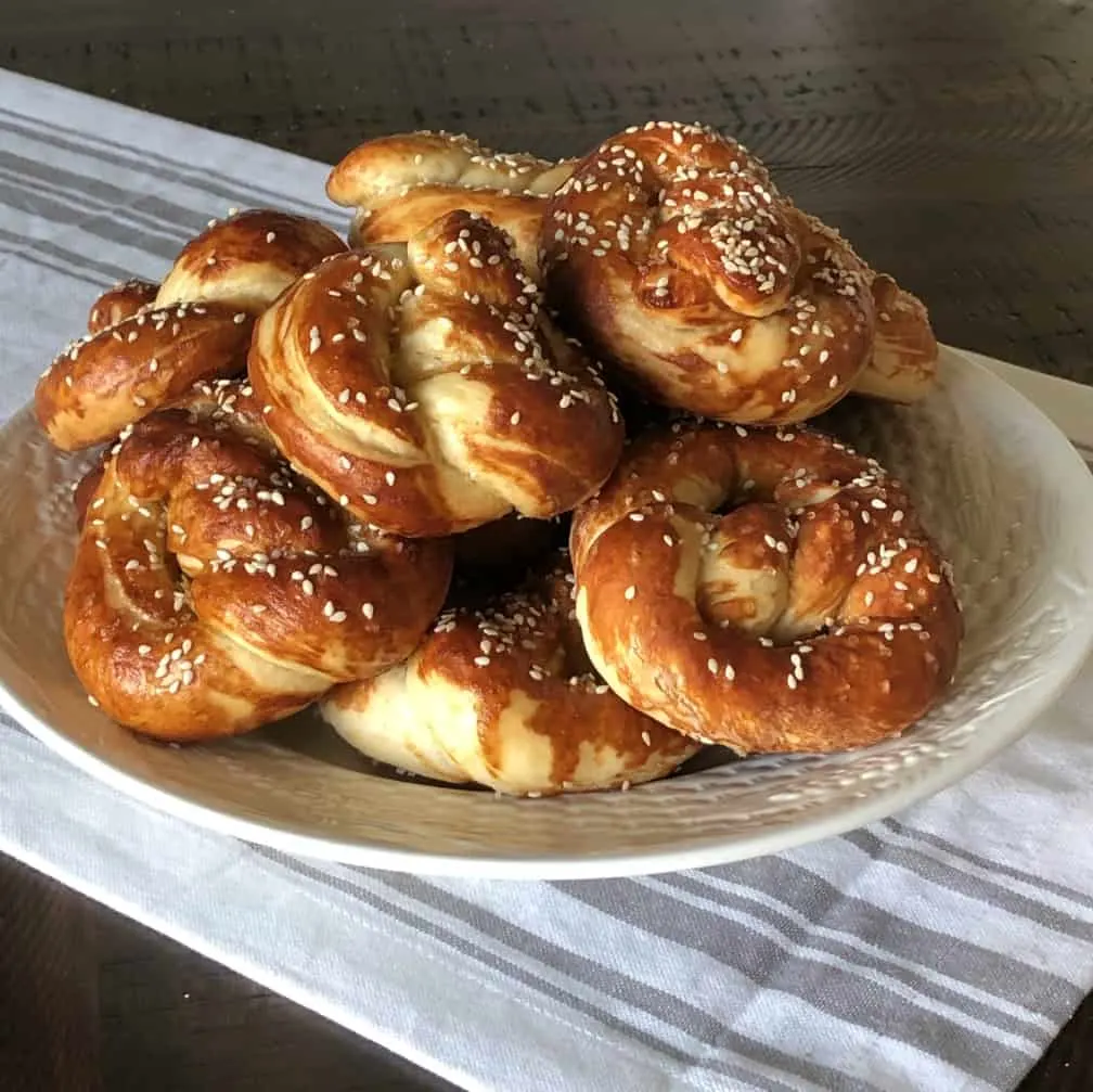 Soft Sourdough Pretzels 1