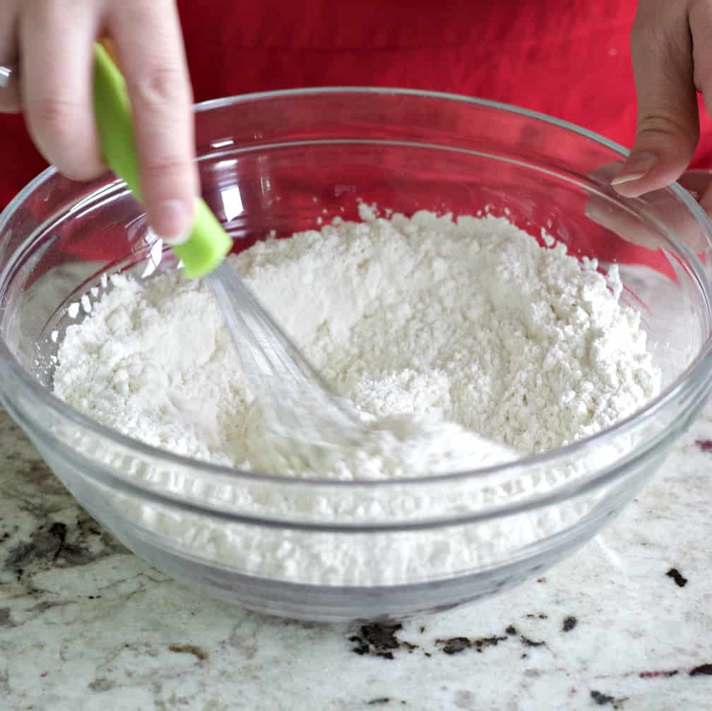 Cinnamon Muffins With Streusel 2 Whisking Dry Ingredients-Cinnamon Muffins