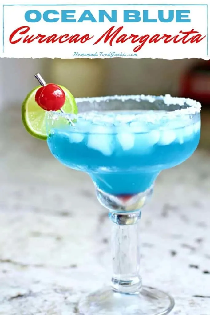 Ocean Blue Curacao Margarita-Pin Image