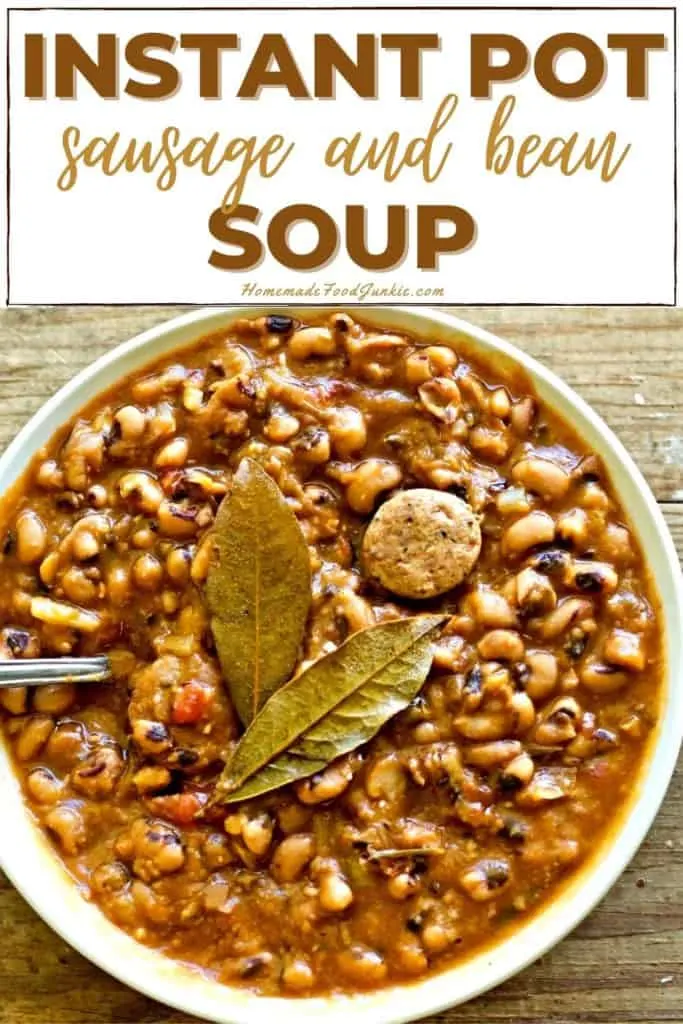 Instant Pot Sausage And Bean Soup-Pin Image