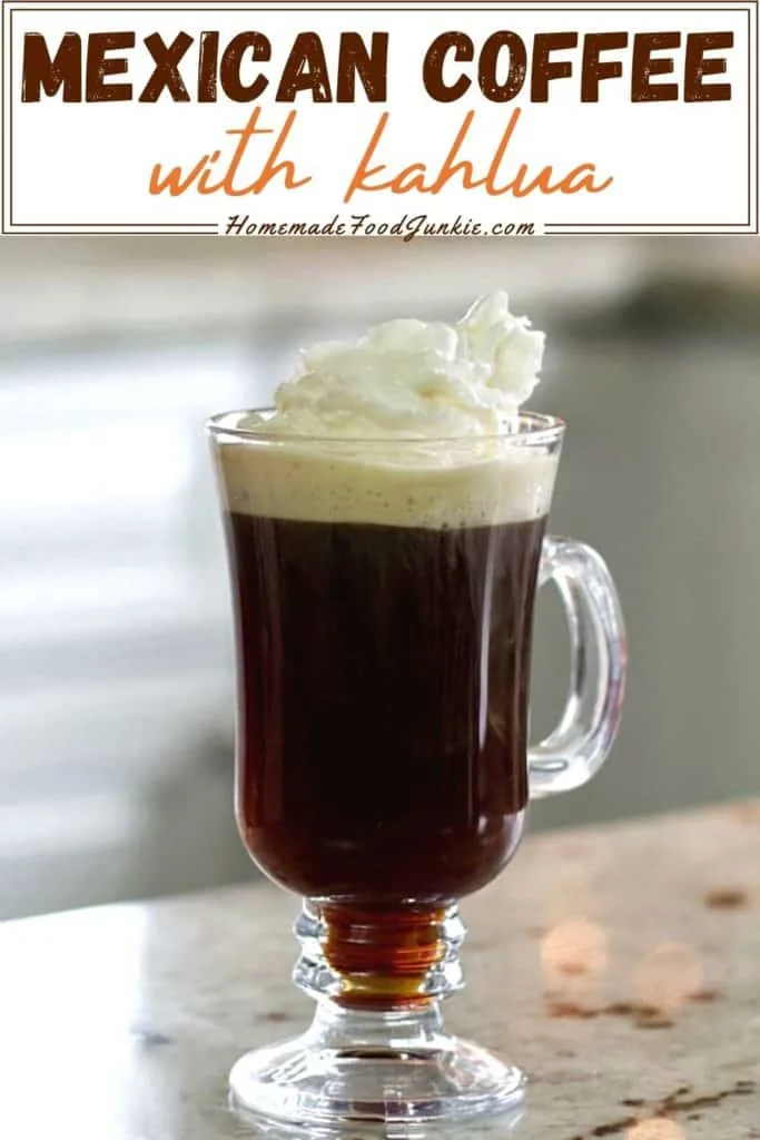 Mexican Coffee With Kahlua-Pin Image