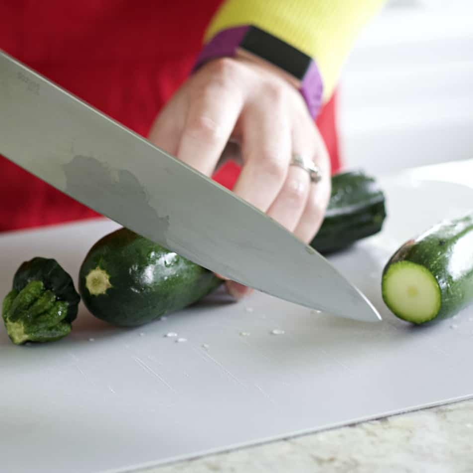 Freezing Zucchini-Complete Guide To The Blanching Method 8 Chopping Ends Off Zucchini