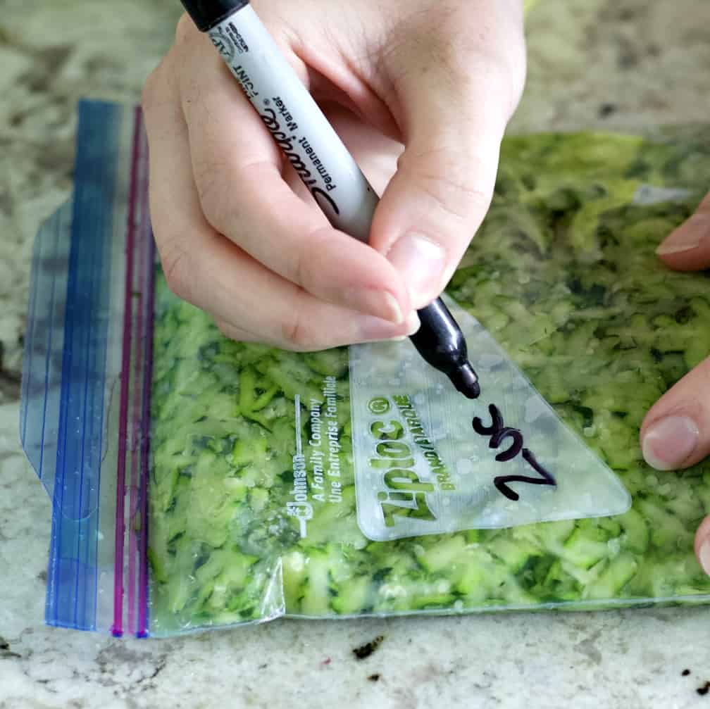 Freezing Zucchini-Complete Guide To The Blanching Method 14 Labeling Zucchini