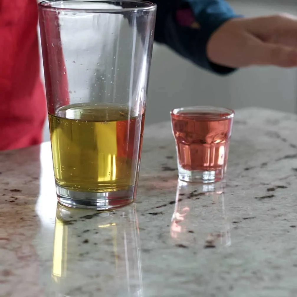 Pint Glass And Royal Flush Shot