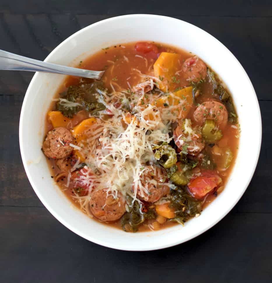 LENTIL SAUSAGE SOUP