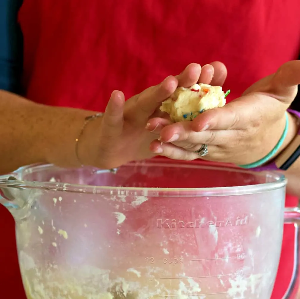 Rolling A Cookie Dough Ball