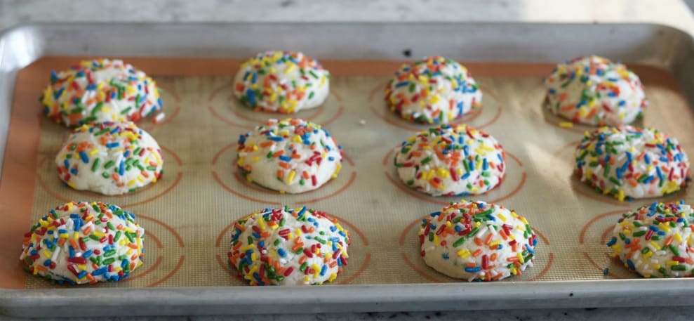 Sprinkle Cookies Ready To Bake.