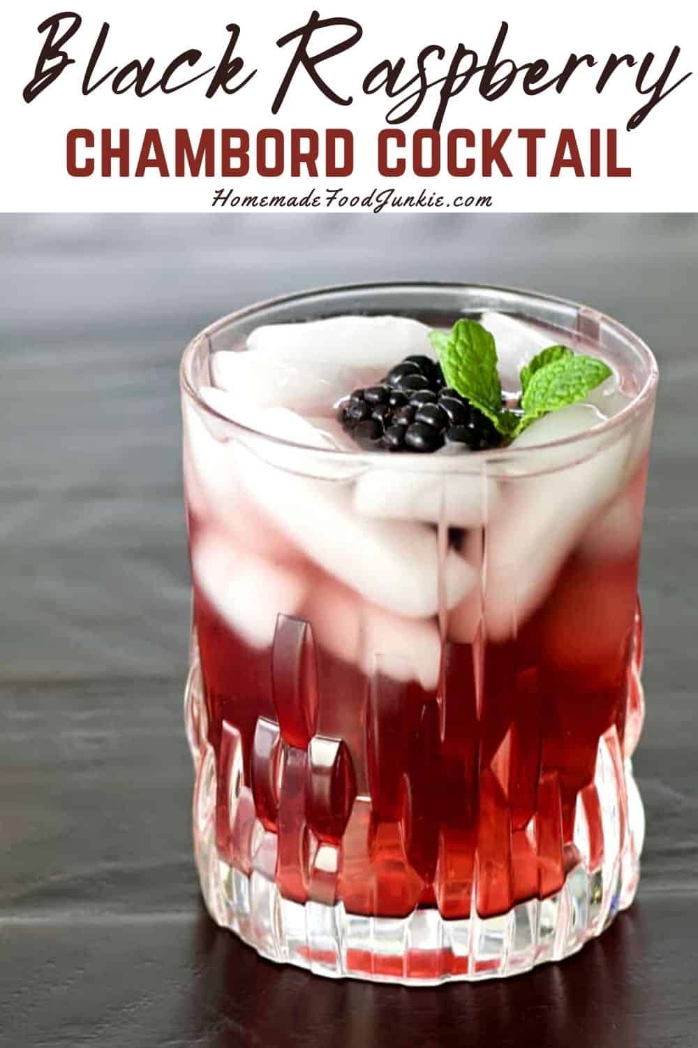Black Raspberry Chambord Drink with Lime and Tonic | Homemade Food Junkie