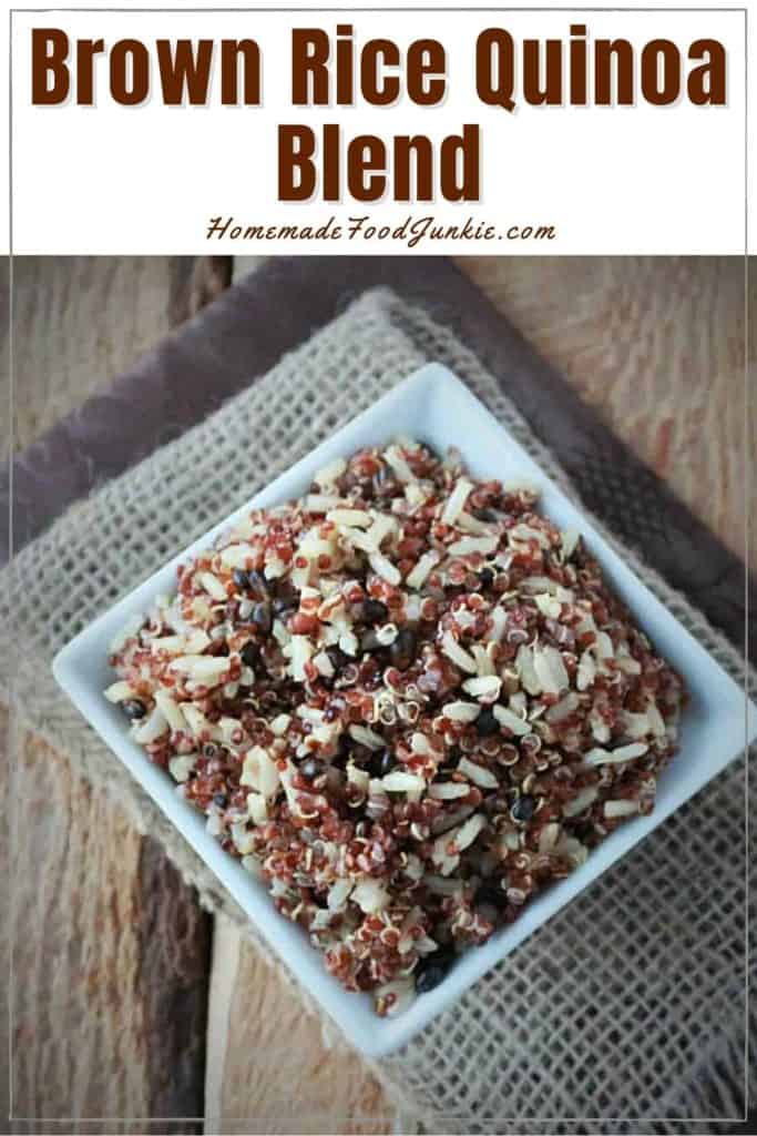 Healthy Brown Rice Quinoa Blend Homemade Food Junkie