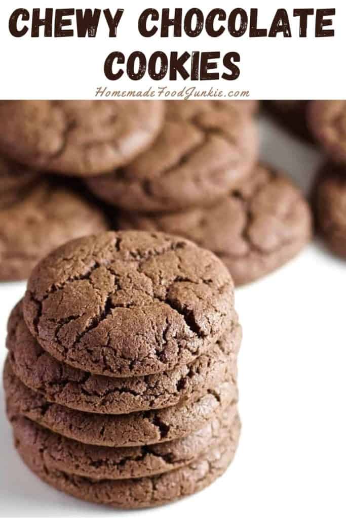 Chewy Chocolate Cookies-Pin Image