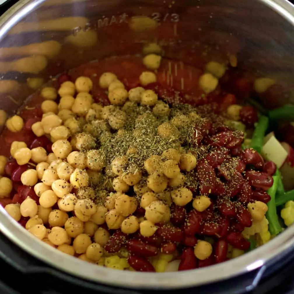 Instant Pot Vegetable Soup Recipe With Beans And Barley 10 Assembling The Instant Pot Vegetable Soup