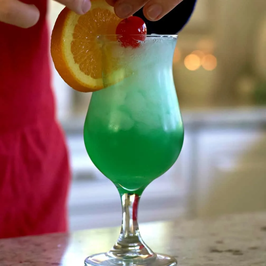 Garnishing Liquid Marijuana Drink