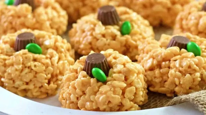 Easy Pumpkin Rice Krispie Treats 8 Pumpkin Rice Krispie Treats