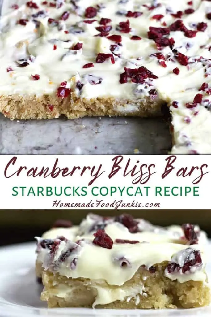 Cranberry Bliss Bars Starbucks Copycat Recipe-Pin Image