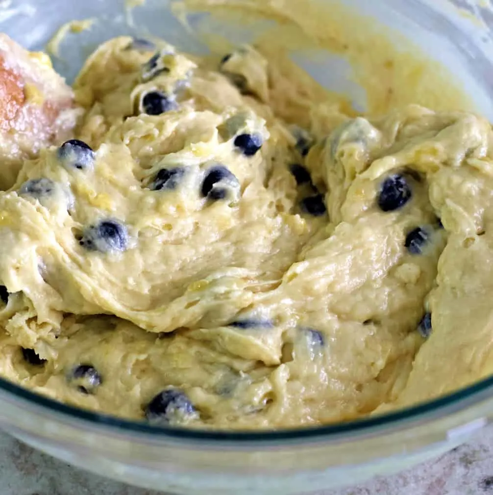 Banana Blueberry Muffin Batter