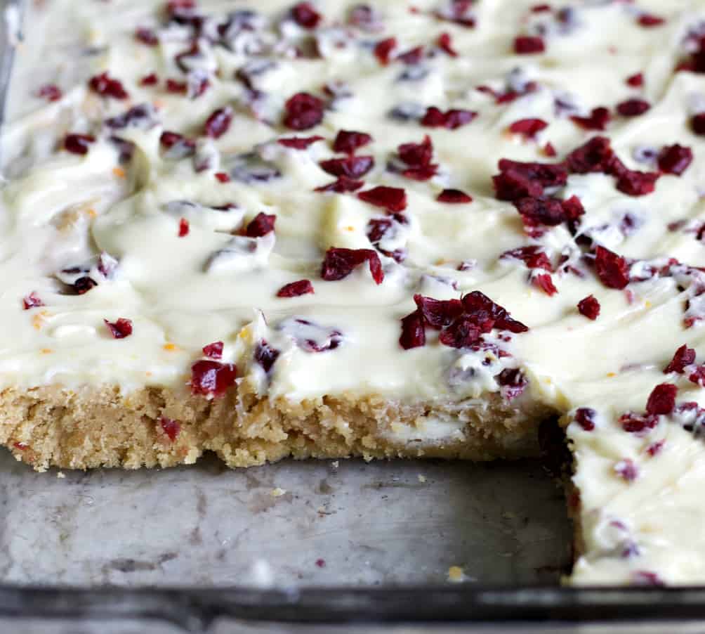 Holiday Cranberry Bliss Bars Recipe 7 Cranberry Bliss Bar Panful