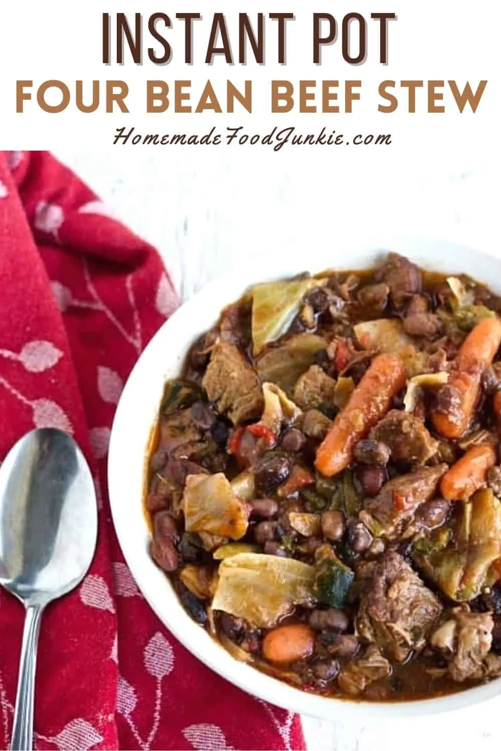 Instant Pot Four Bean Beef Stew 11 Instant Pot Four Bean Beef Stew-Pin Image