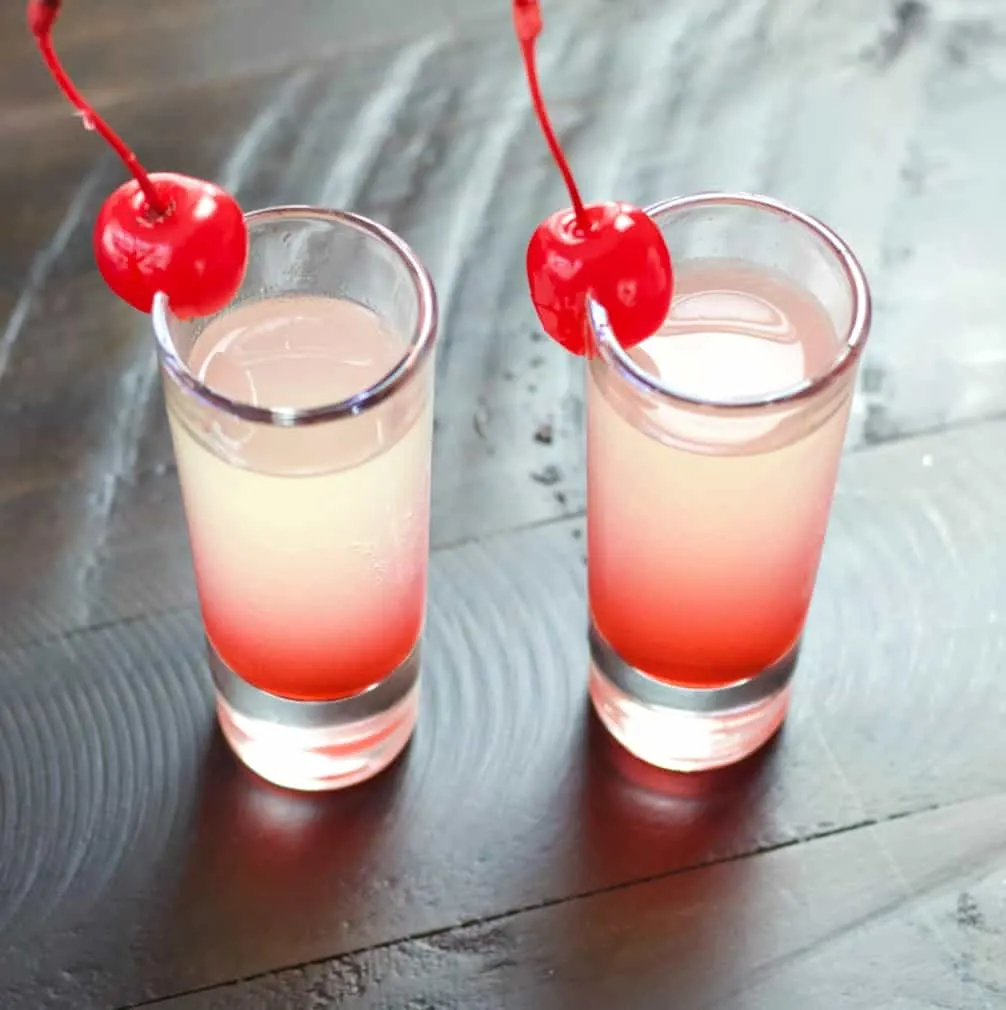 Pineapple Upside Down Cake Shots