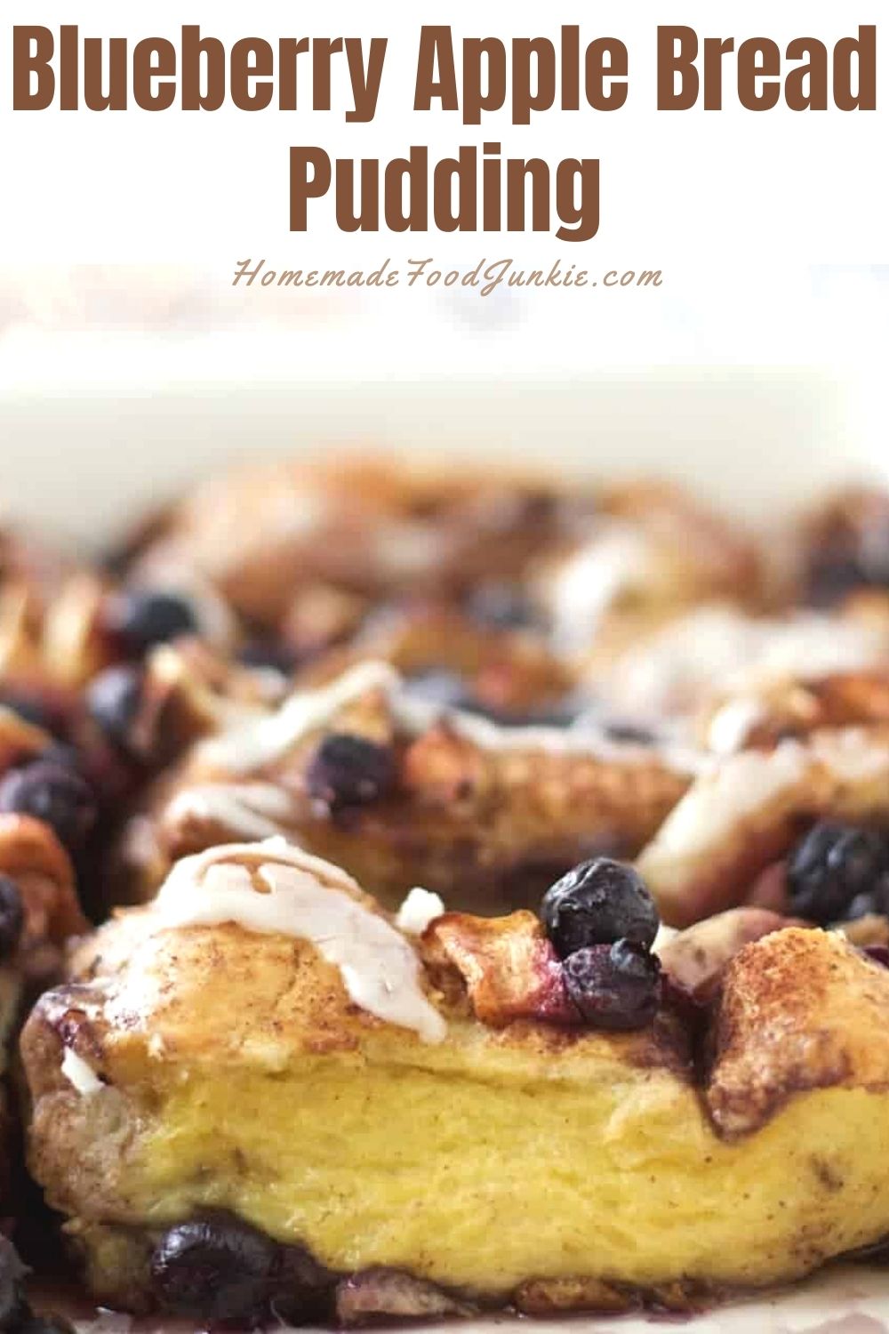 Blueberry Apple Bread Pudding-Pin Image