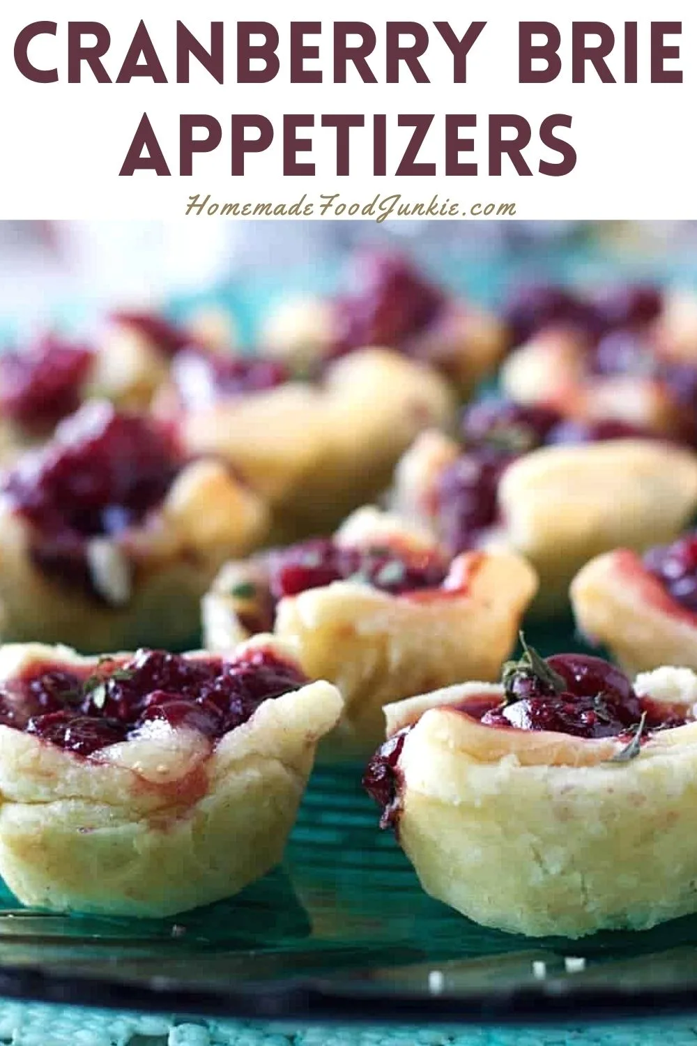 Cranberry Brie Appetizers-Pin Image