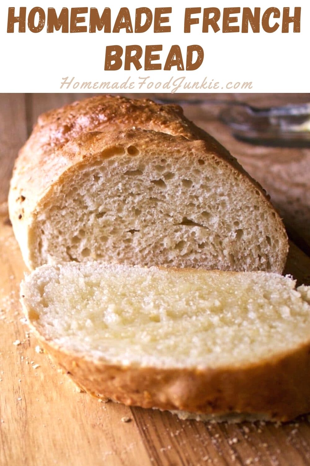 Homemade french bread-pin image
