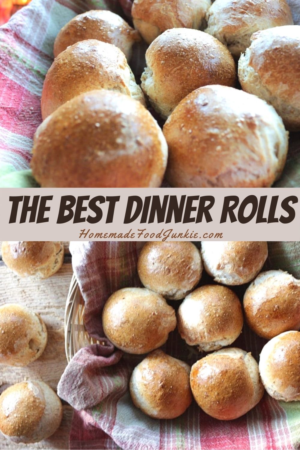 Homemade Dinner Rolls By Homemadefoodjunkie.com The Best Dinner Rolls-Pin Image