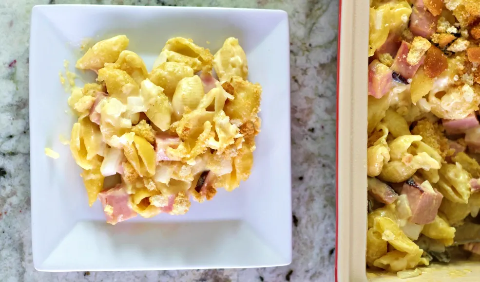 Mac and Cheese Ham Casserole | Homemade Food Junkie