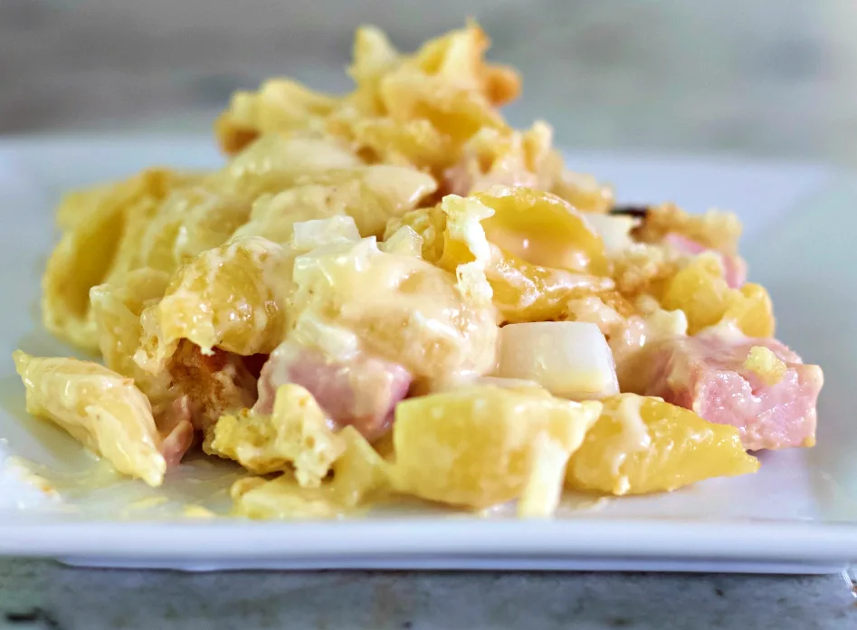 Mac And Cheese Ham Casserole 2 Cheese And Ham Casserole-Single Serving
