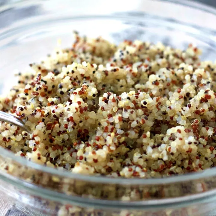 instant pot quinoa in a bowl