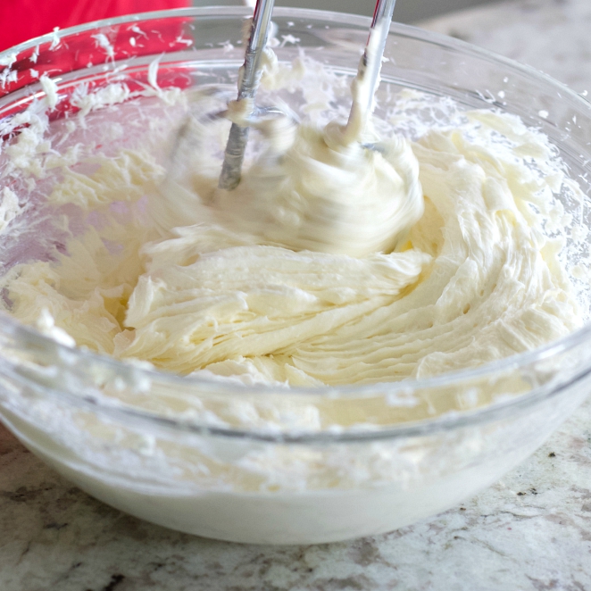 Mixing Softened Cream Cheese