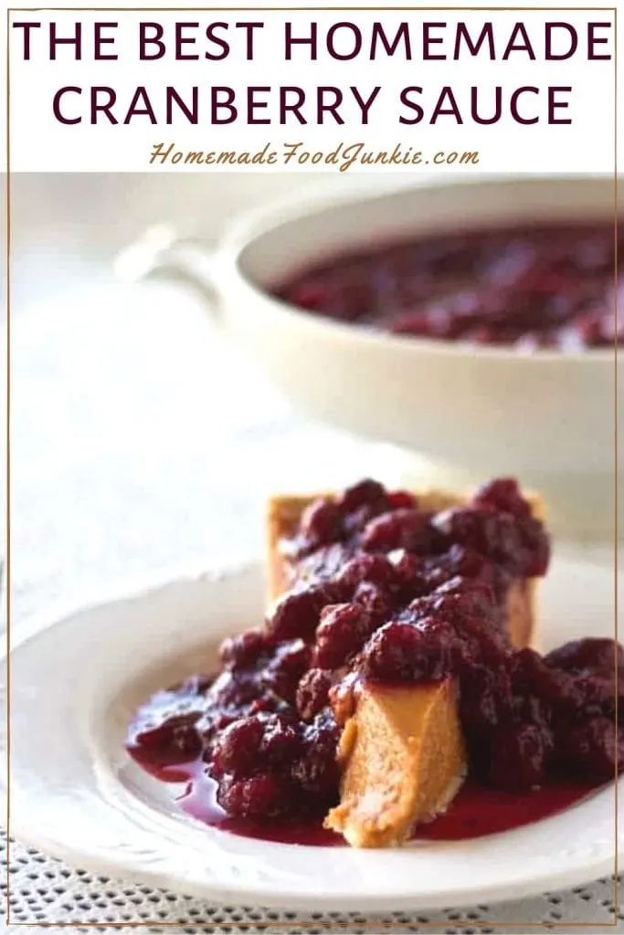 The Best Homemade Cranberry Sauce-Pin Image