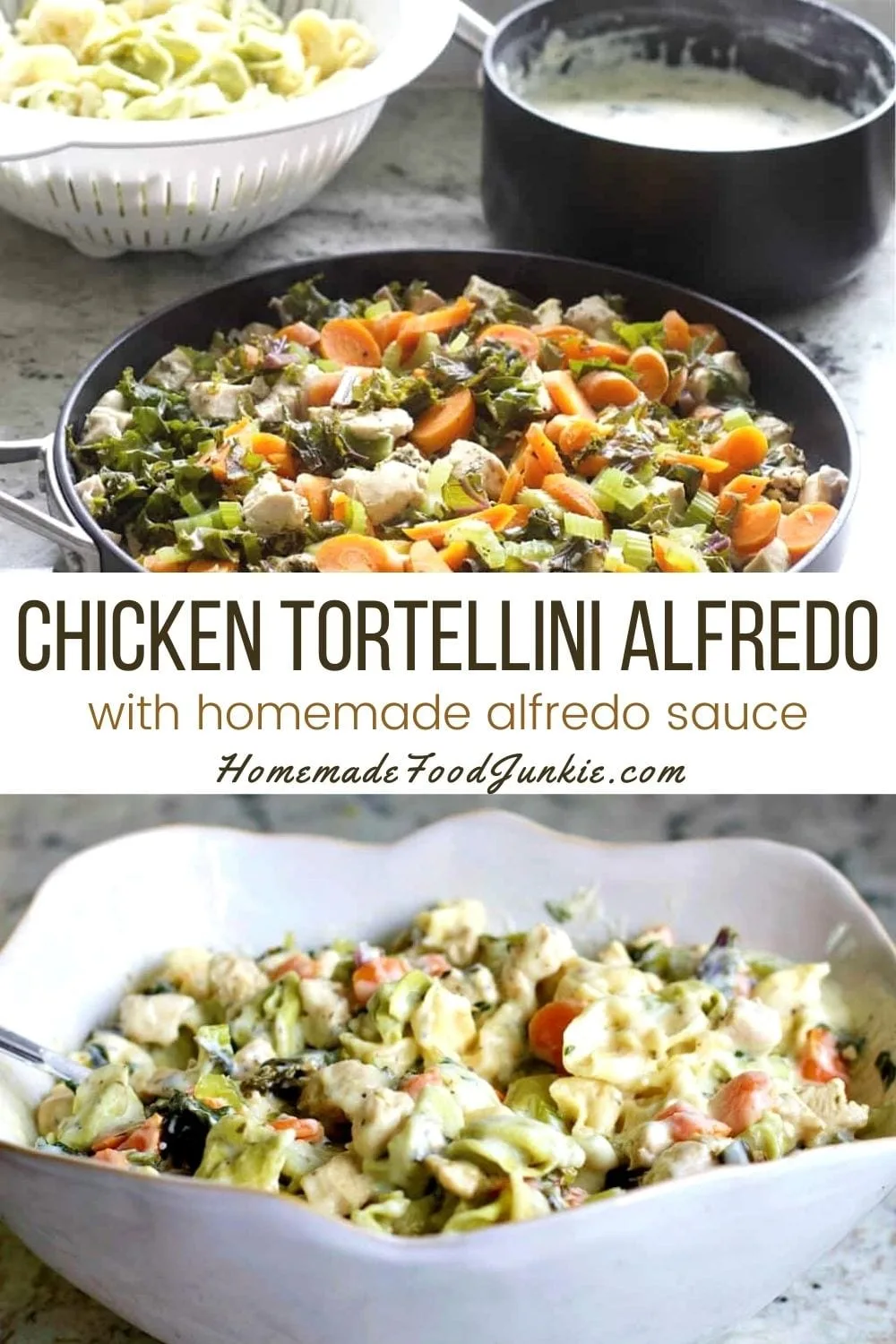 Best Buttermilk Fried Chicken 4 Chicken Tortellini Alfredo-Pin Image