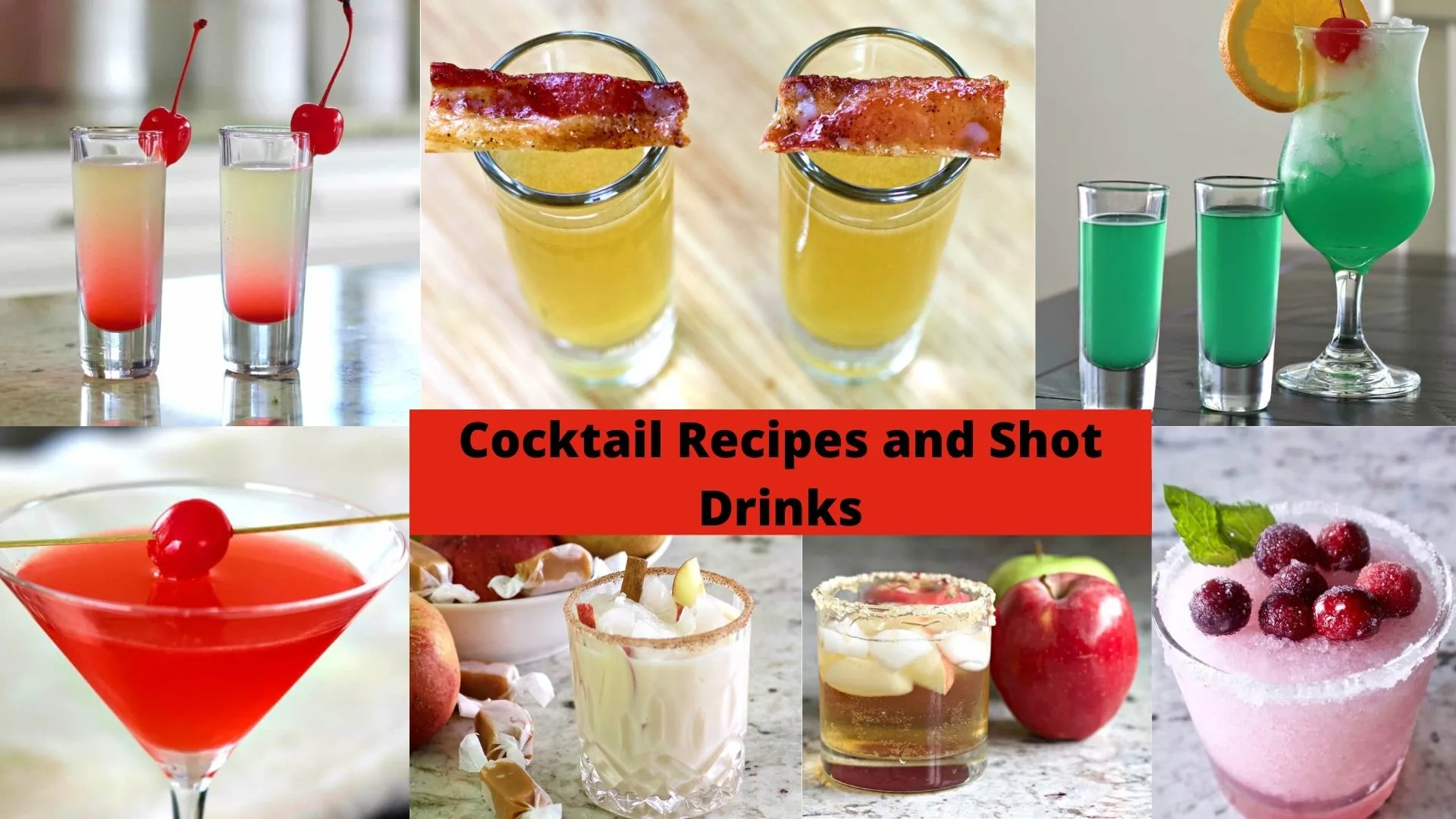 Cocktails and Shot drinks recipes