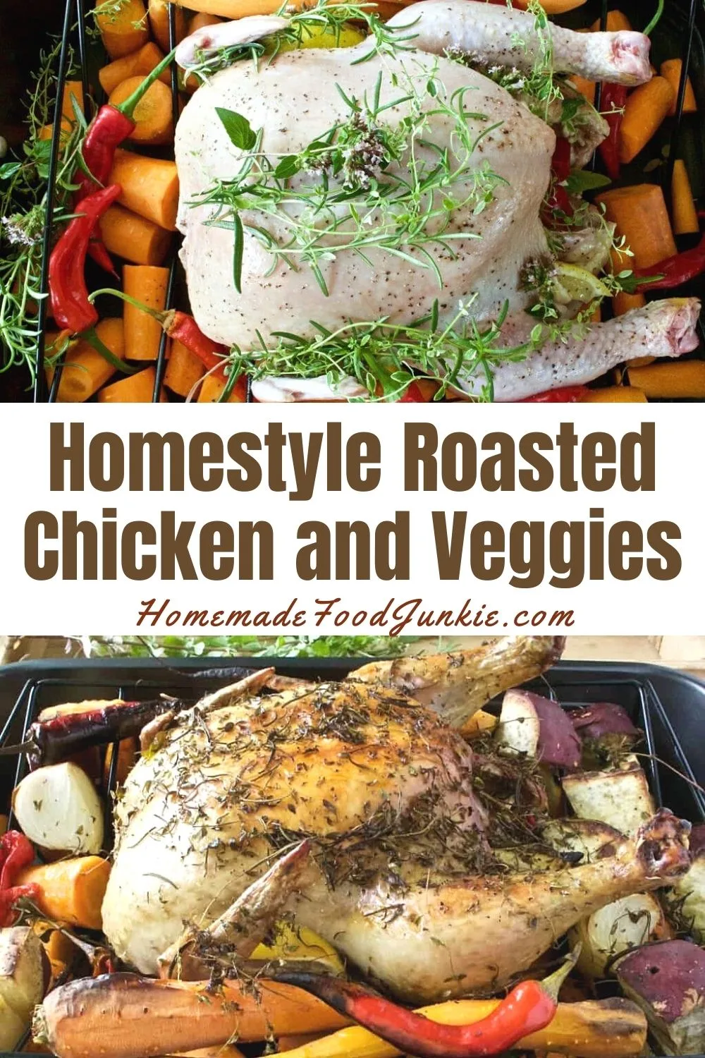 Homestyle Roasted Chicken And Veggies-Pin Image