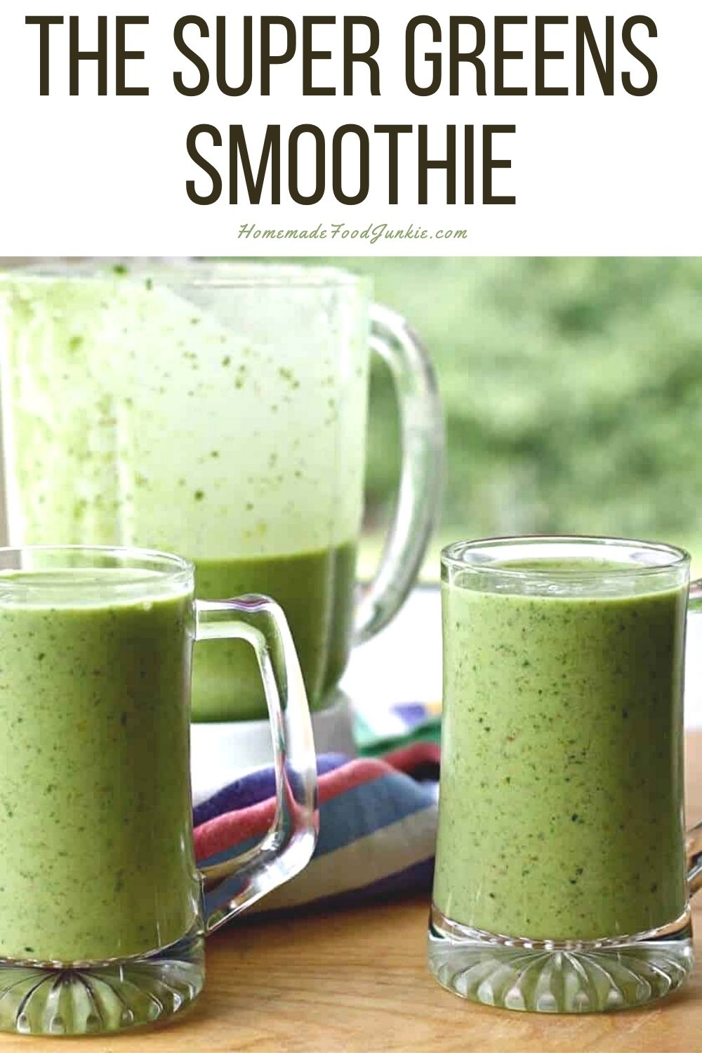 The super greens smoothie-pin image