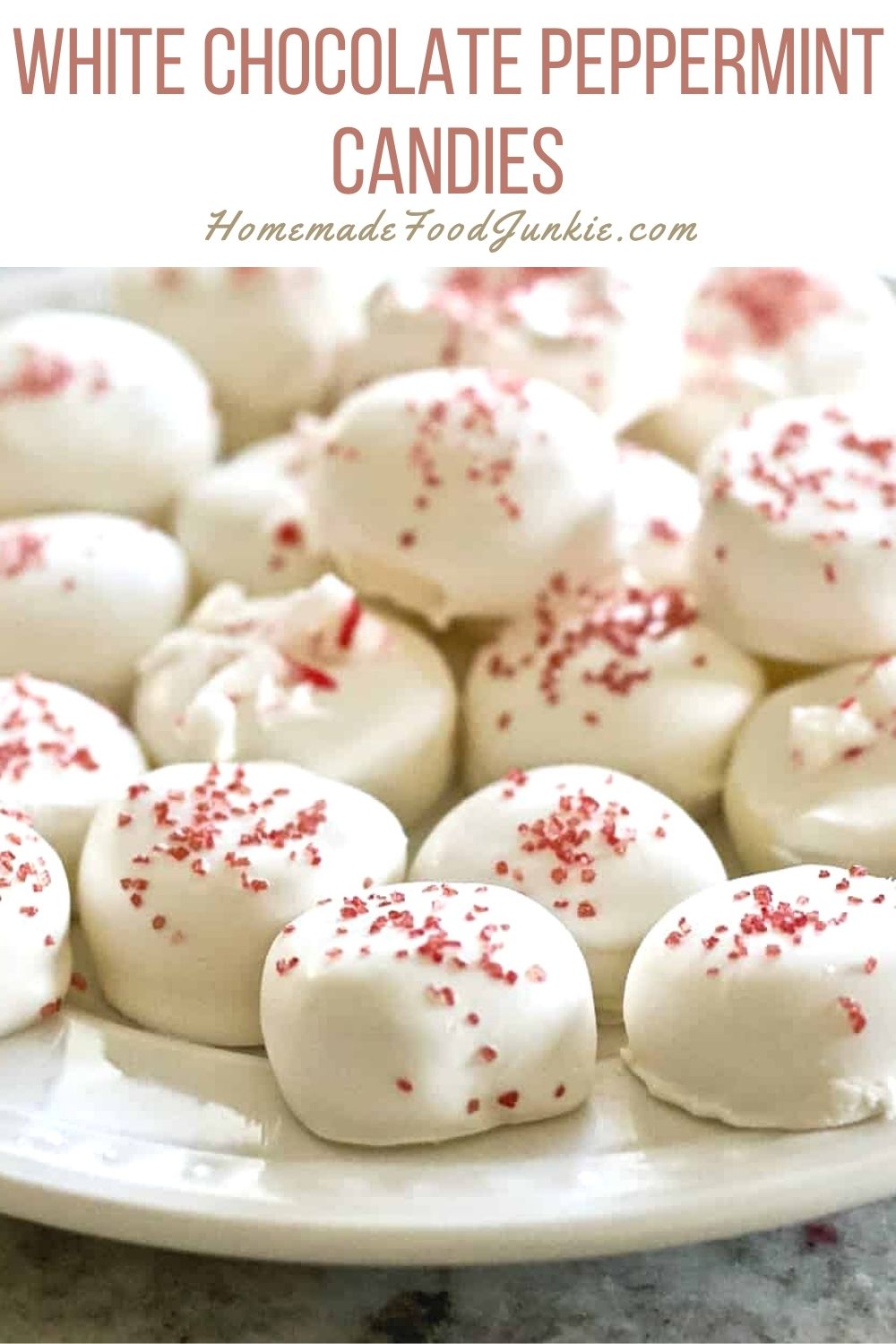 White Chocolate Peppermint Candies-Pin Image
