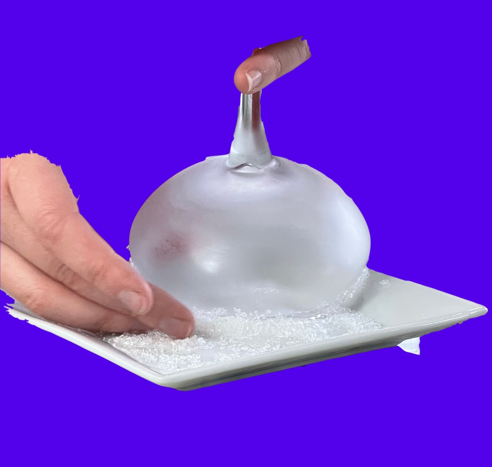 Rimming A Glass With Sanding Sugar