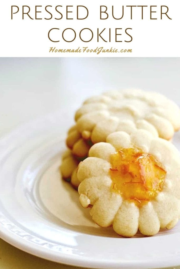 Butter Spritz Cookie Recipe 15 Pressed Butter Cookies-Pin Image