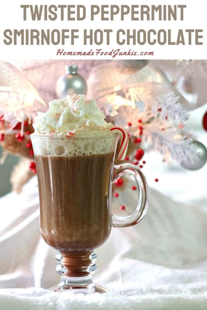 Icy Winter Cocktail 2 Twisted Peppermint Smirnoff Hot Chocolate-Pin Image