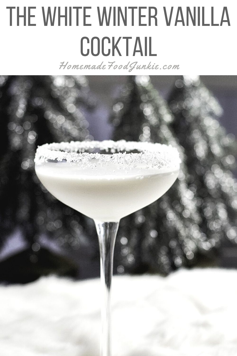 The White Winter Vanilla Cocktail-Pin Image