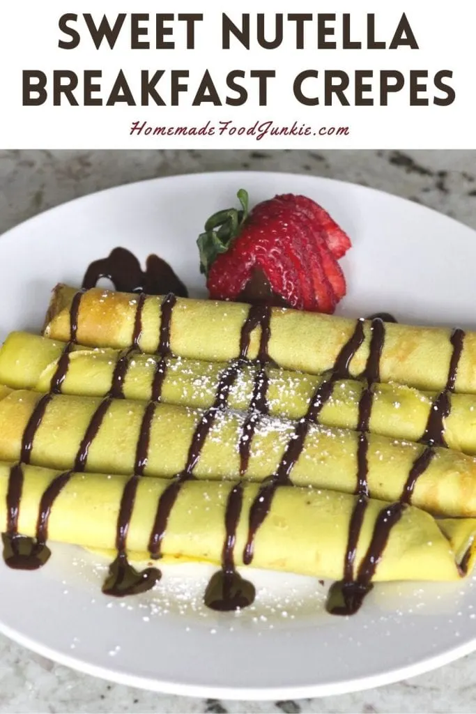 Sweet Nutella Breakfast Crepes-Pin Image