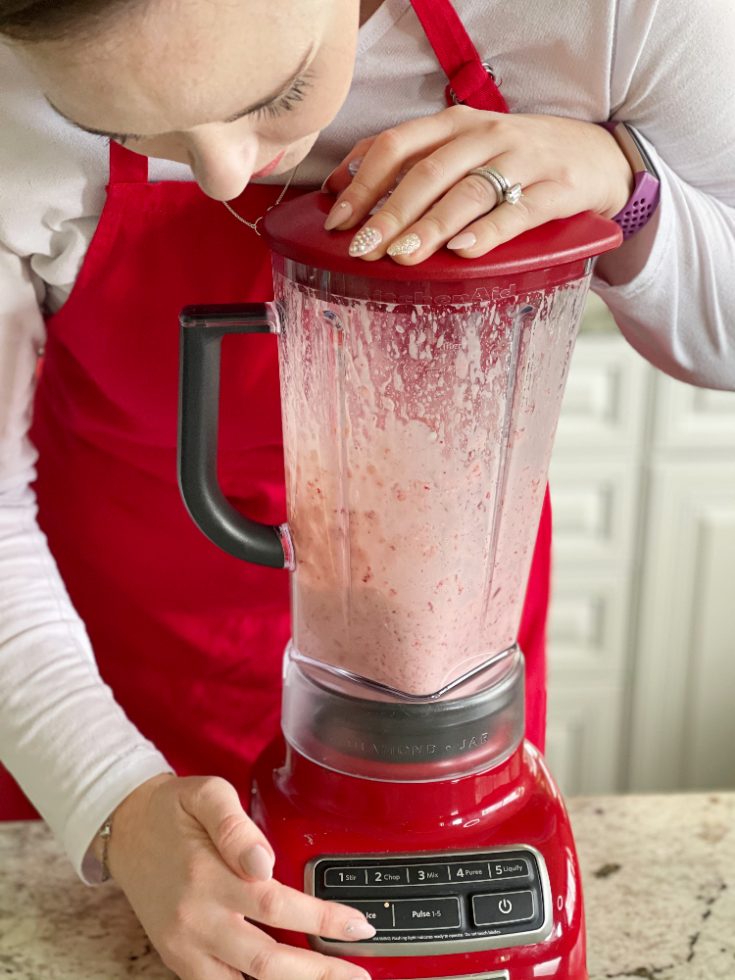 Fresh Strawberry Cocktail Blended Drink Homemade Food Junkie