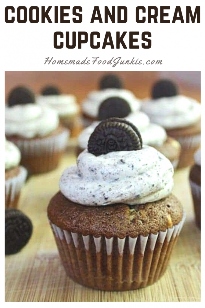 Cookies And Cream Cupcakes-Pin Image