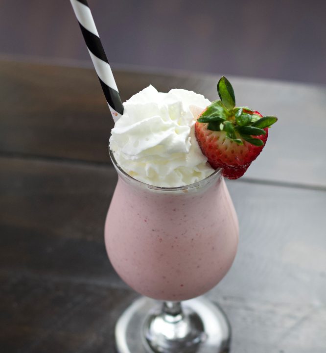 boozy strawberry shake