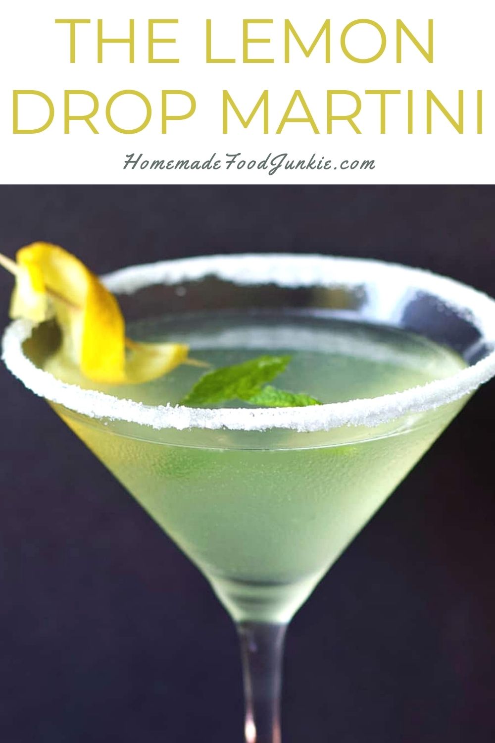 The Lemon Drop Martini-Pin Image