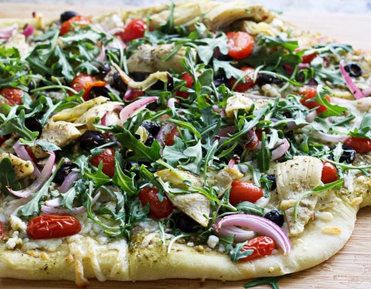 Mediterranean Flatbread Pizza 4