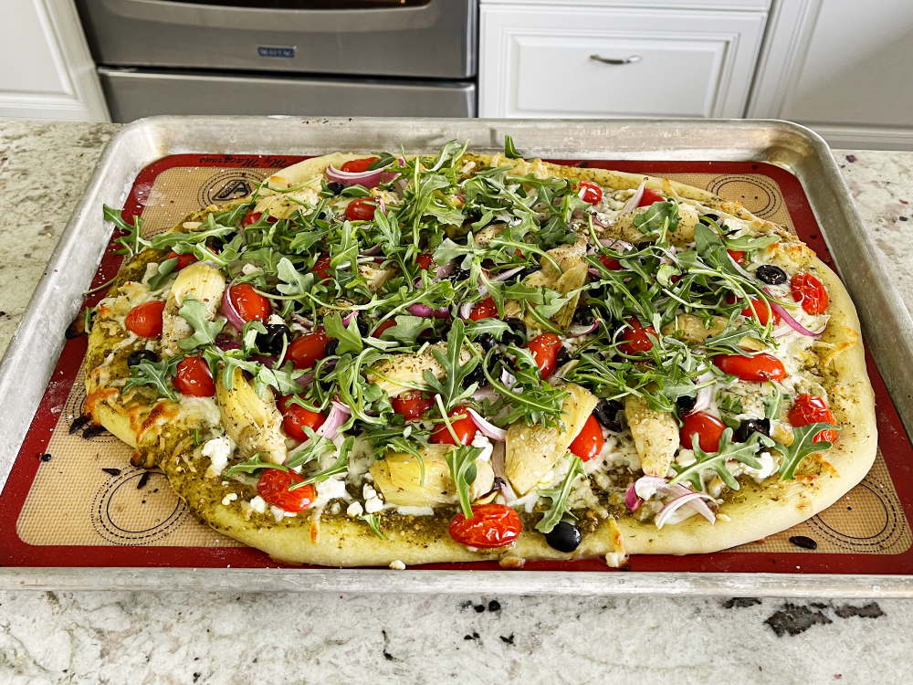 Baked Mediterranean Flatbread